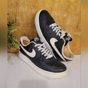 Nike Air Force Ones Black and White Sneakers Mens Size 8